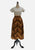Chevron Stripe 1970s Wool Full Skirt