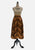 Chevron Stripe 1970s Wool Full Skirt