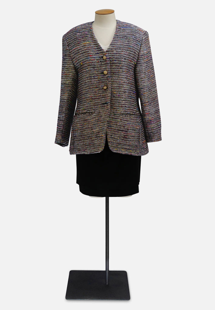 Puritan by Thornton Hall Multicolour 1980s Boucle Silk Jacket