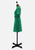Emerald 1970s Green Ribbed Wool A-Line Dress