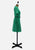 Emerald 1970s Green Ribbed Wool A-Line Dress