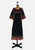 1970s kt. International Fair Isle Style Knit Maxi Dress
