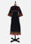 1970s kt. International Fair Isle Style Knit Maxi Dress