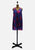 1970s Sunray Pleated Heart Floral Trapeze Dress