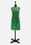 Bernshaw of Mayfair 1960s Green Floral Silk Shift Dress