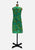 Bernshaw of Mayfair 1960s Green Floral Silk Shift Dress