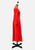 Scarlet 1970s Chevron Seam Jersey Maxi Dress