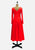 Scarlet 1970s Chevron Seam Jersey Maxi Dress