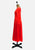 Scarlet 1970s Chevron Seam Jersey Maxi Dress
