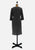 Eastex Charcoal 1960s Wool Beaded Shift Dress