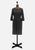 Eastex Charcoal 1960s Wool Beaded Shift Dress