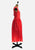 Vintage Style Red & White Polka Dot Cotton Tie Back Dress