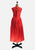 Vintage Style Red & White Polka Dot Cotton Tie Back Dress