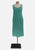 Teal 1980s Vertical Stripe Belted Shirt Dress