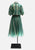 Teal 1980s Vertical Stripe Belted Shirt Dress