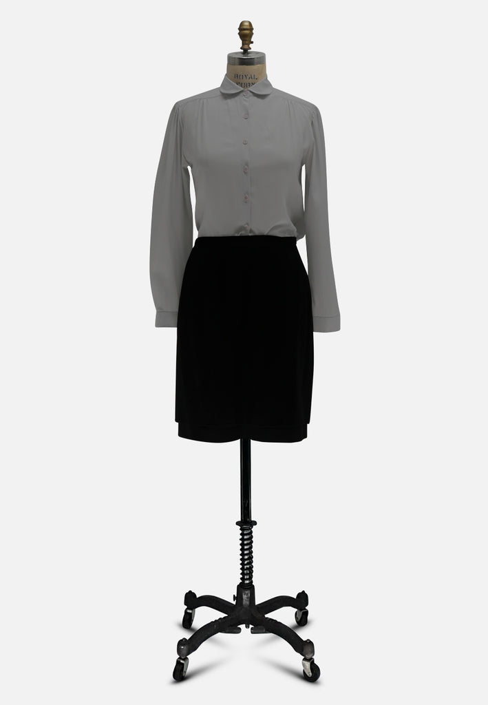 Lady Summit 1980s Grey Blouse 'VIP'