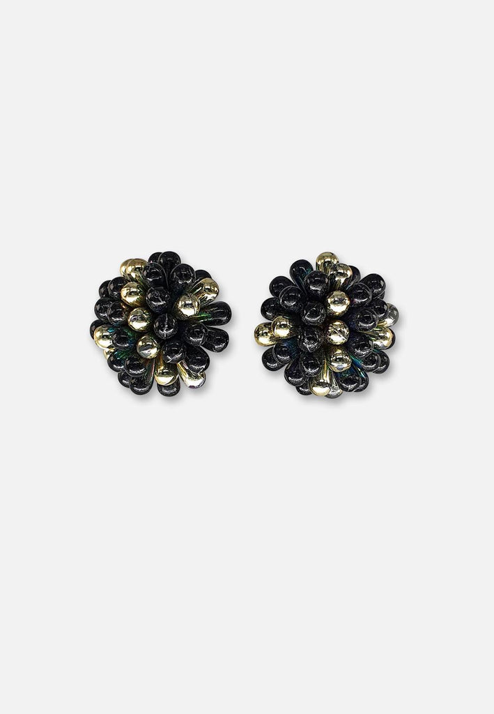 Black Burst Earrings