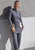 Kathryn by Robert Blake 1970s Grey Ribbed Knit Tunic and Trouser Set 'VIP'