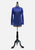 Cavalier Shirtmakers 1970s Cobalt Blue Orange Button Long Sleeve Shirt 'VIP'