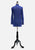 Cavalier Shirtmakers 1970s Cobalt Blue Orange Button Long Sleeve Shirt 'VIP'
