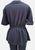 Sarah Grey Blue 1970s Knit Top and Flare Trouser Set
