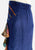 Cobalt Blue Wool Silk Tie-Dye Trim Pencil Skirt 'VIP'