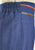 Cobalt Blue Wool Silk Tie-Dye Trim Pencil Skirt 'VIP'