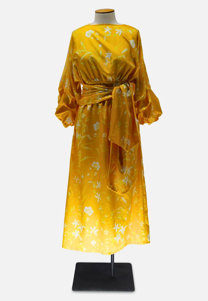 Vintage Clothing - Fast Yellow Dress 'VIP' - Painted Bird Vintage Boutique & The Aviary - Dresses