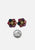 Multicolour Faux Pearl Cluster Clip-On Earrings 'VIP'