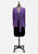 Bruce Berry Purple Crepe Belted Jacket 'VIP'