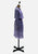 1970s French Silk Lavender Paisley Midi Dress with Pockets 'VIP'