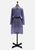 1970s French Silk Lavender Paisley Midi Dress with Pockets 'VIP'