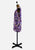 Mahana Bold Purple Floral Print Cotton Shift Dress 'VIP'