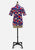Canterbury New Zealand 1970s Bold Geometric Block Print Short Sleeve Blouse 'VIP'