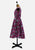 Palm Island Fashions 1950s Magenta Rose Print Cotton Fit And Flare Dress 'VIP'