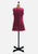 Playgirl Exclusive 1960s Berry Boucle Lace-Up Mini Dress 'VIP'