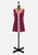 Playgirl Exclusive 1960s Berry Boucle Lace-Up Mini Dress 'VIP'
