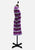 1970s Purple Berry Stripe Knit Polo Neck Midi Dress with Belt 'VIP'