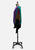 Silk Degrees 1980s Colour Block Feather Fringe Silk Blouse 'VIP'