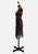 New Leaf California by Samir 1970s Purple Lurex Crochet-Waist Disco Dress 'VIP'