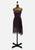 New Leaf California by Samir 1970s Purple Lurex Crochet-Waist Disco Dress 'VIP'
