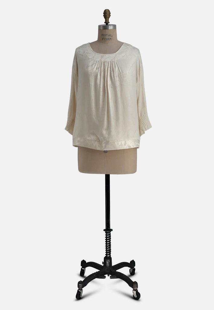 Cream Silk Blouse 'VIP'