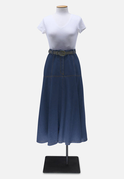 Vintage Clothing - Denim Dreams Skirt 'VIP' ND - Painted Bird Vintage Boutique & The Aviary - Skirt