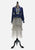 1970s Navy Daisy Garden Embroidered Boho Blouse 'VIP'