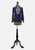 1970s Navy Daisy Garden Embroidered Boho Blouse 'VIP'
