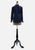 1970s Navy Daisy Garden Embroidered Boho Blouse 'VIP'