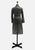 1970s Anne Armstrong Steel Grey Leather Trench Coat 'VIP'