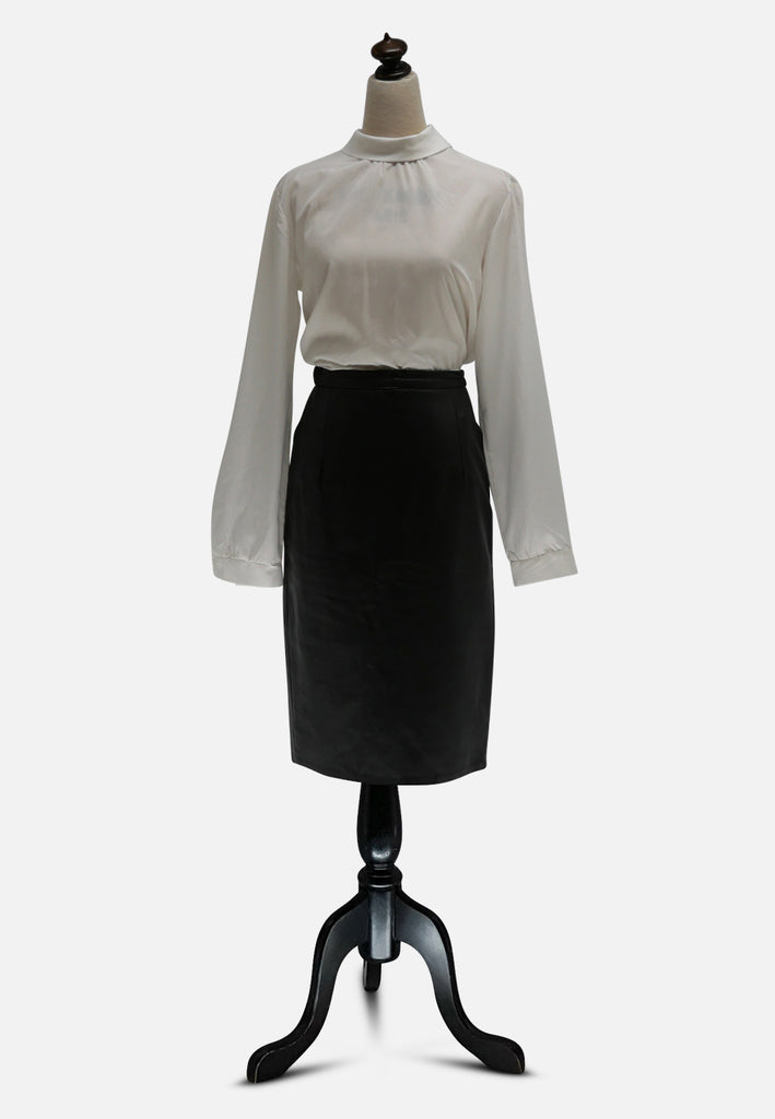 Hide by Macalisters Christchurch Black Leather Pencil Skirt 'VIP'