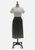 Frenz by Sally Small Black Grey White 1980s Houndstooth Skirt "VIP'