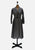 1950s Wool Shawl Collar Coat Dress with Pleated Skirt